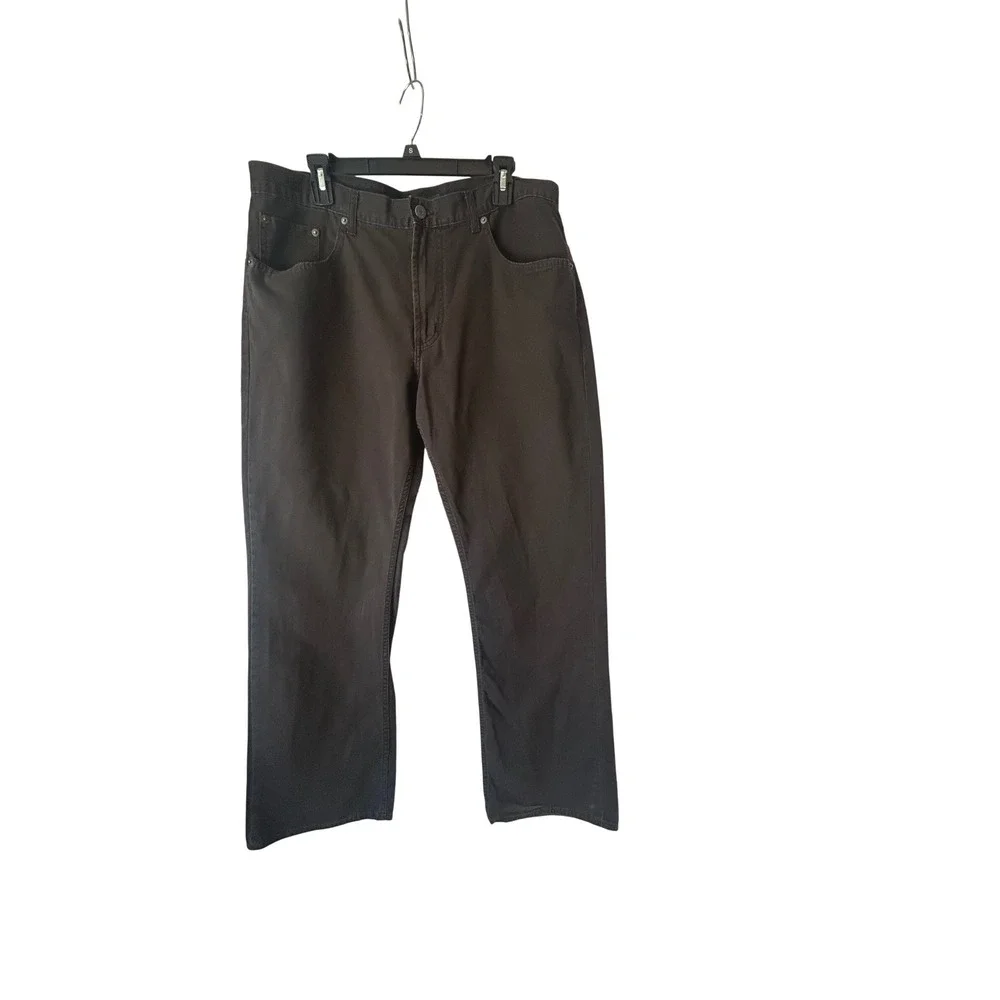 Banana‎ Republic Men Brown Straight Leg Casual Chinos Pants 36x32